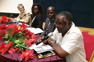 Right - Adalbert Otou-Nguini, President of the IofC Association of Cameroon