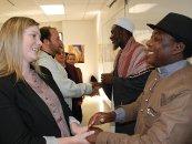 Imam Ashafa and Pastor Wuye with graduate students at St Paul University, Ottawa