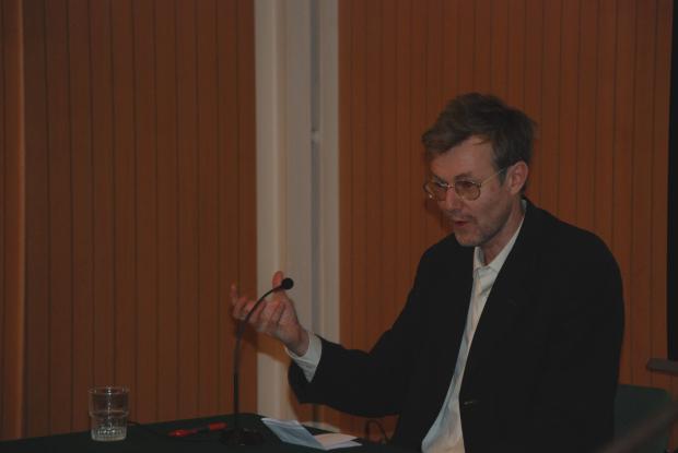 Dr Alan Channer speaking at showing of An African Answer showing at Greencoat Place 1 March 2011