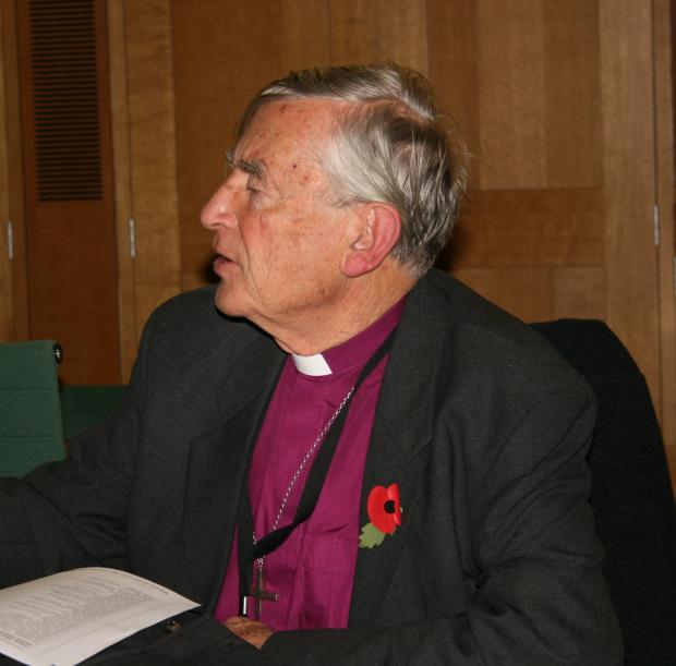 Rt Rev Richard Harries, former Bishop of Oxford, at the parliamentary reception for Imam Ashafa and Pastor James