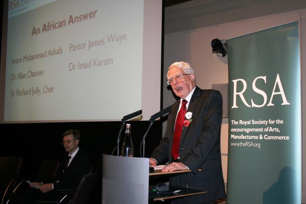 Sir Richard Jolly, former Assistant General Secretary of the United Nations