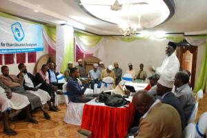 Imam Muhammad Ashafa addresses imams in the Nairobi suburb of Eastleigh (Photo: Gunilla Hamne)