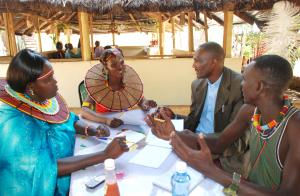 Discussion amongst the Pokot group 