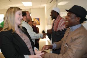 Imam Ashafa and Pastor Wuye with graduate students at St Paul University, Ottawa (Photo: Alan Channer)