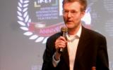 Dr Alan Channer speaking at the 5th iREP International Documentary Film Festival in Lagos, Nigeria, 21 March