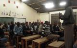 An African Answer being screened in a classroom in Egerton University