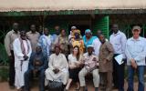 Participants and UN staff at the workshop in Moundou, southern Chad, with Imam Muhammad Ashafa and Pastor James Wuye
