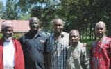 Workshop facilitators with some participants: Imam Muhammad Ashafa, Zephania Lekachuma (Area Chief of Marigat town, Baringo County), James Macharia (Camp Manager with Lutheran World Service, Dadaab Refugee Camp), Pastor James Wuye and Pastor Symon Enyapu (Turkana community leader).