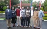 Some of the IofC network in Eldoret with Joseph Wainaina (fourth right) and peacebuilding film-maker Dr Alan Channer (sixth right)